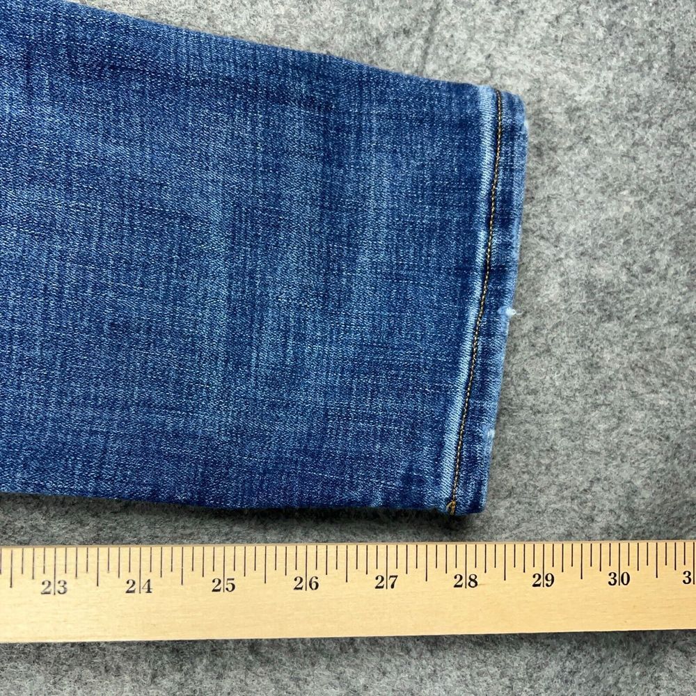 American Eagle Jeans Mens 33x32 Original Taper Blue‎ Distressed Stretch Denim - Picture 12 of 14